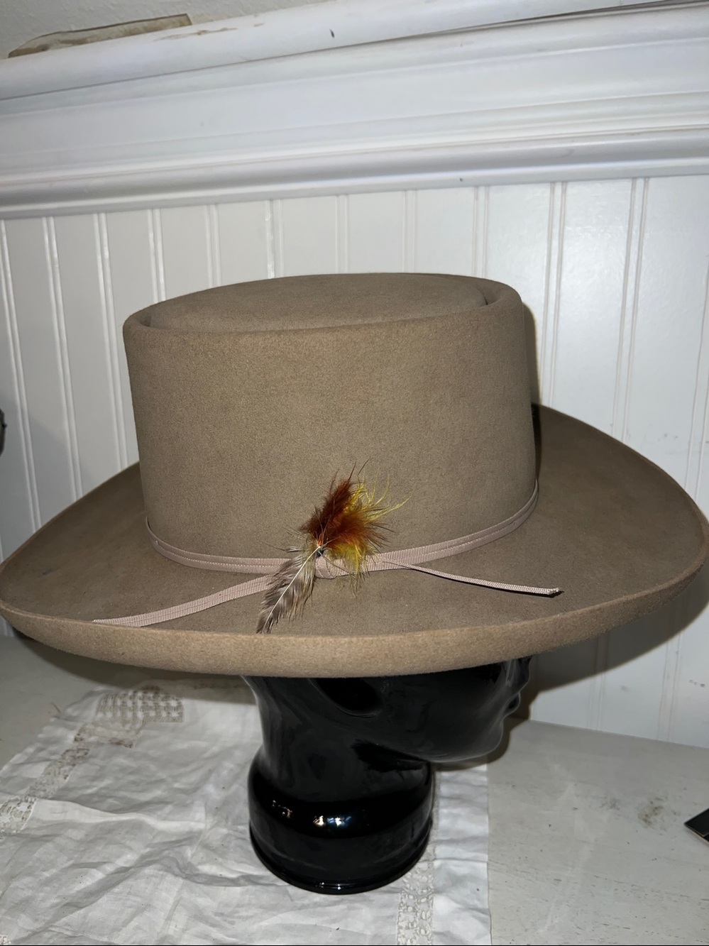 Vintage Resistol 4X beaver long oval self conforming cowboy hat size 7